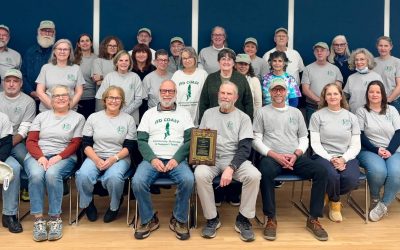 Photo by Shahin Barzin. The COAST team receives the JFD Member of the Year award.