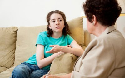 child with counselor
